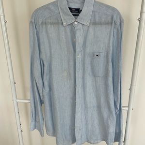 Vineyard Vines blue striped shirt